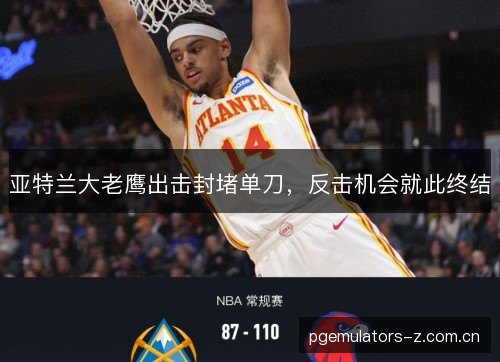 亚特兰大老鹰出击封堵单刀，反击机会就此终结